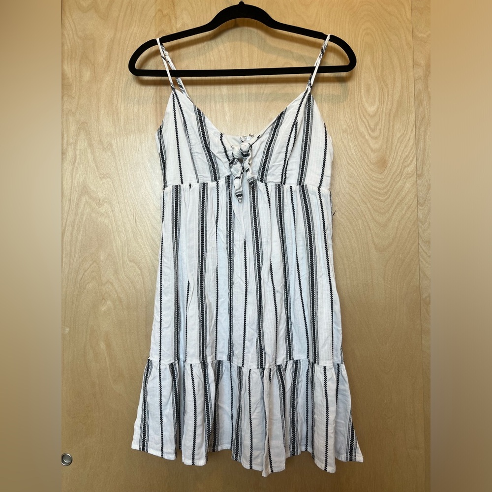 Striped Black and White Dress